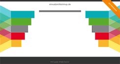 Desktop Screenshot of einsatzmittelshop.de