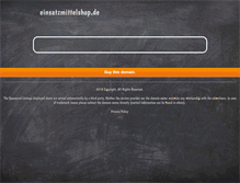 Tablet Screenshot of einsatzmittelshop.de